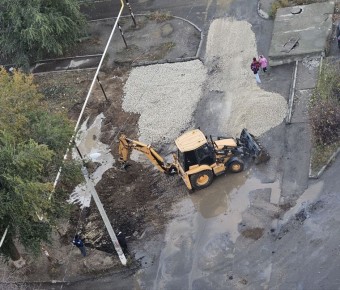 На улице Депутатской второй раз за неделю начались коммунальные раскопки